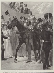 Lord Rosebery leidt Ladas na de race voor de Derby